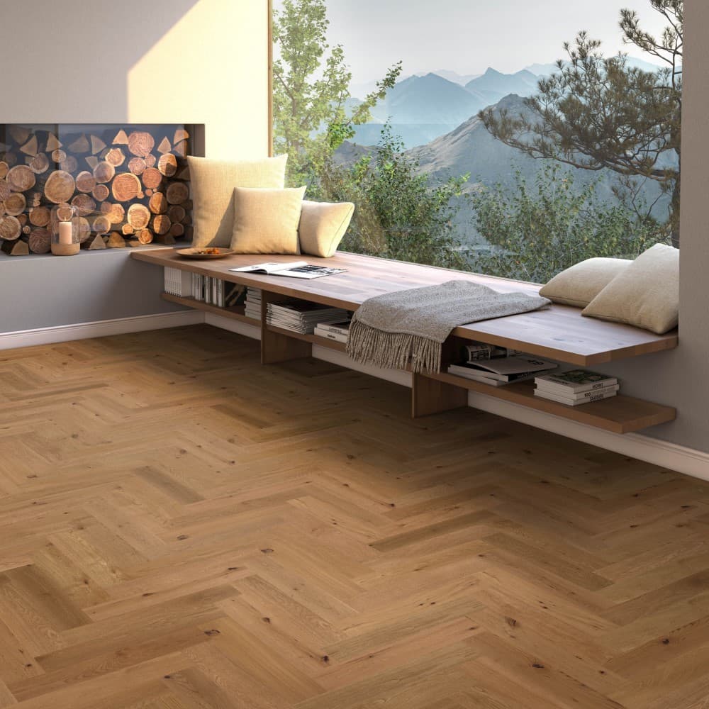 Parkett im Raum – Beispiel