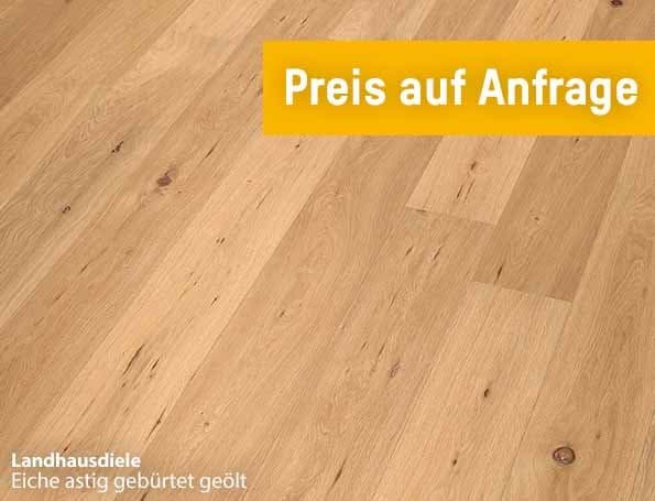 Eiche astig gebürstet geölt