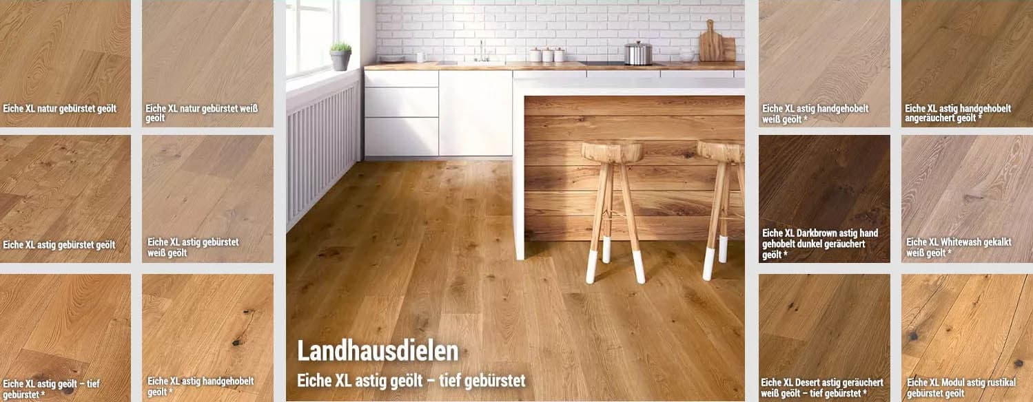 XL Breitdielen – Auswahl