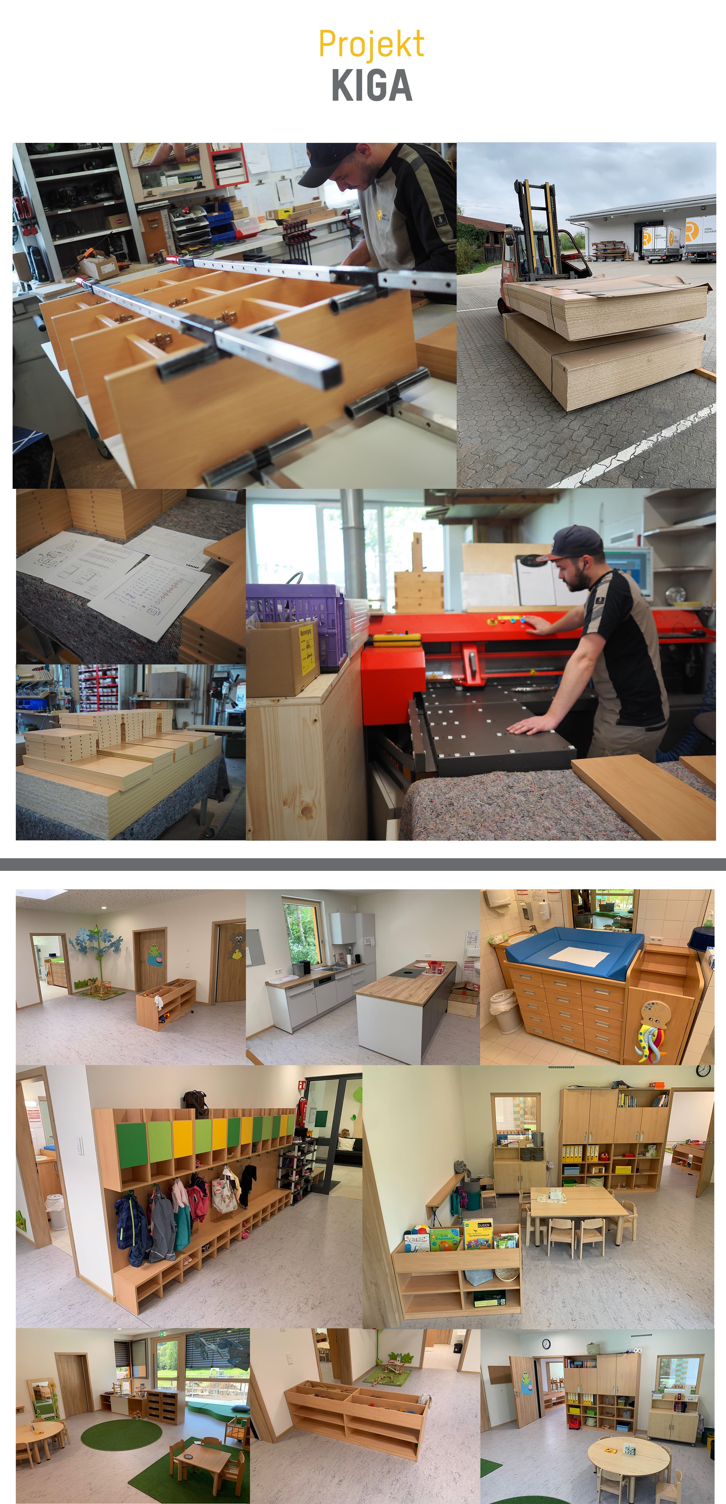 Baumkantentisch Detail